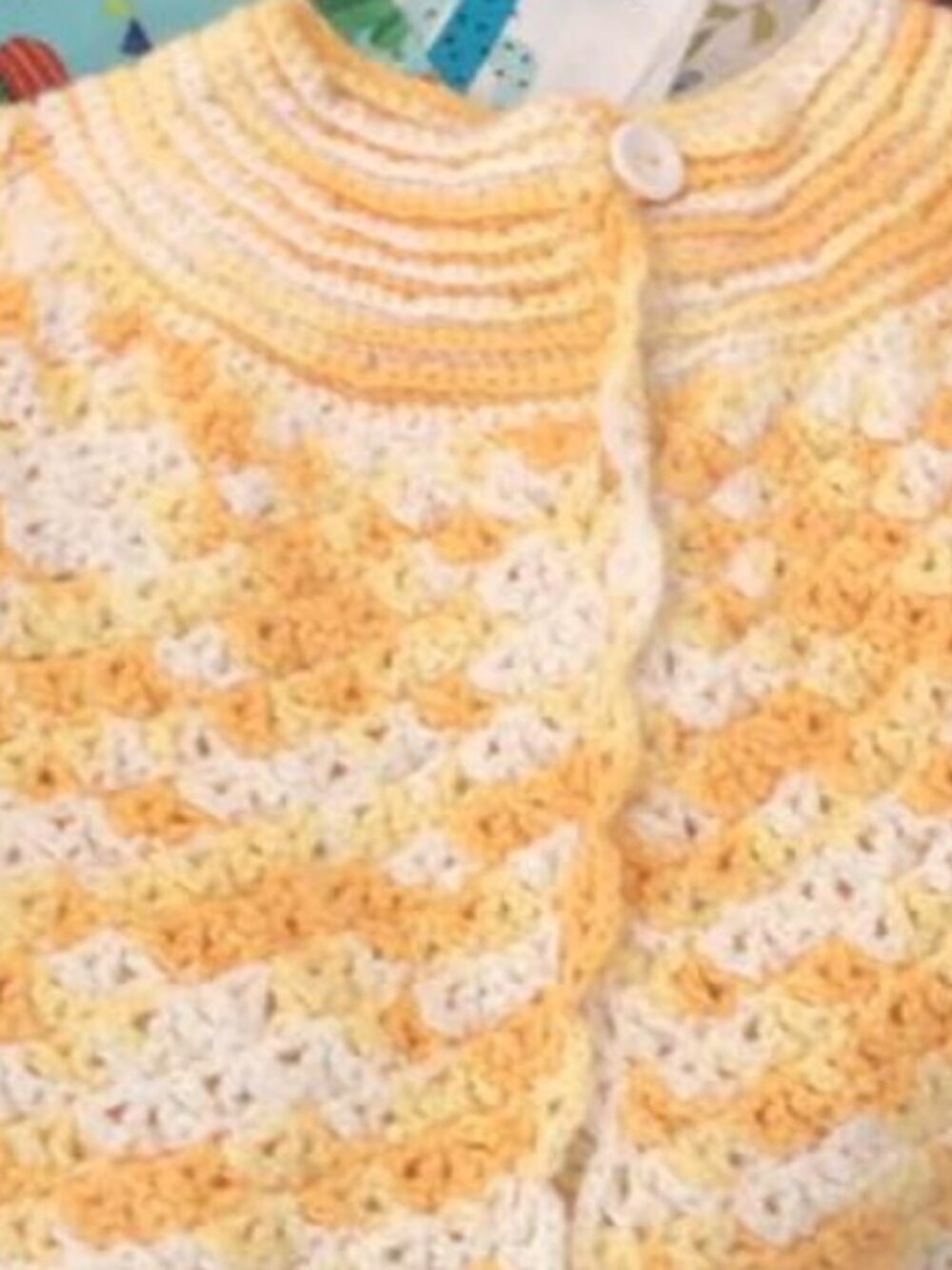 Hand Crocheted Baby Sweater Size 9 months